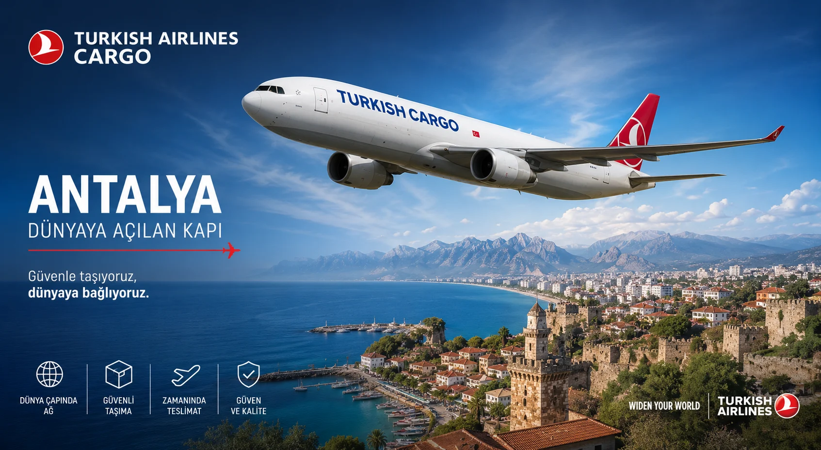 Antalya uçak kargo ve ekspres hava kargo hizmeti