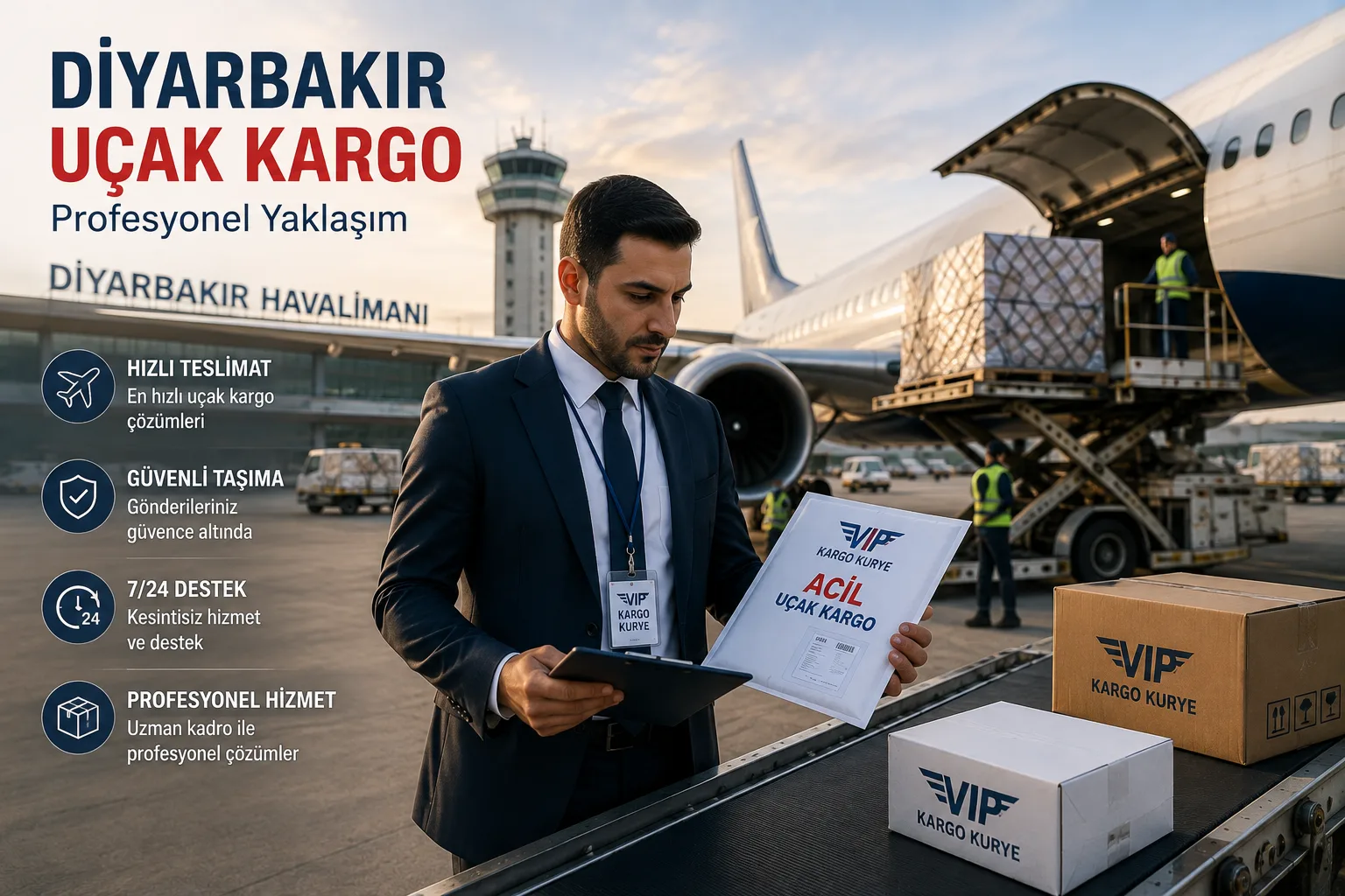 Diyarbakır çıkışlı uçak kargo ve hava taşımacılığı